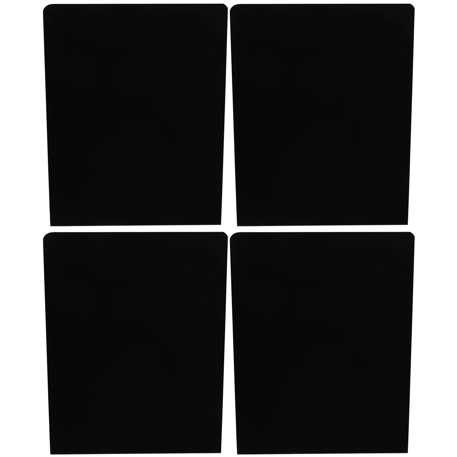 4 Pcs Tabletop Easel Desktop Blackboards Label Mini Price Message Pvc for Menu Chalkboards Display Signs