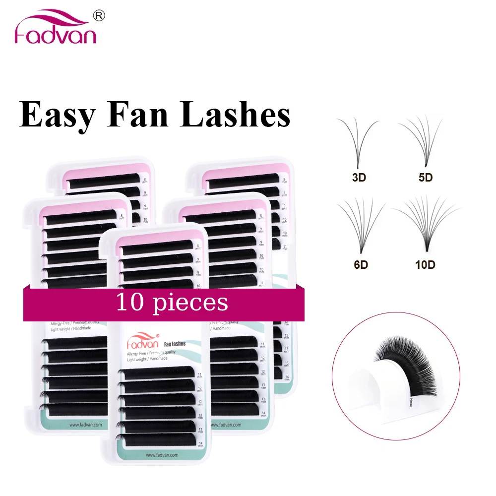 FADVAN Gemakkelijk Fan Lash Extensions Bloom Wimperverlenging Austomatic Bloei Snelle Fan Zelfmakende Fans Volume Wimpers