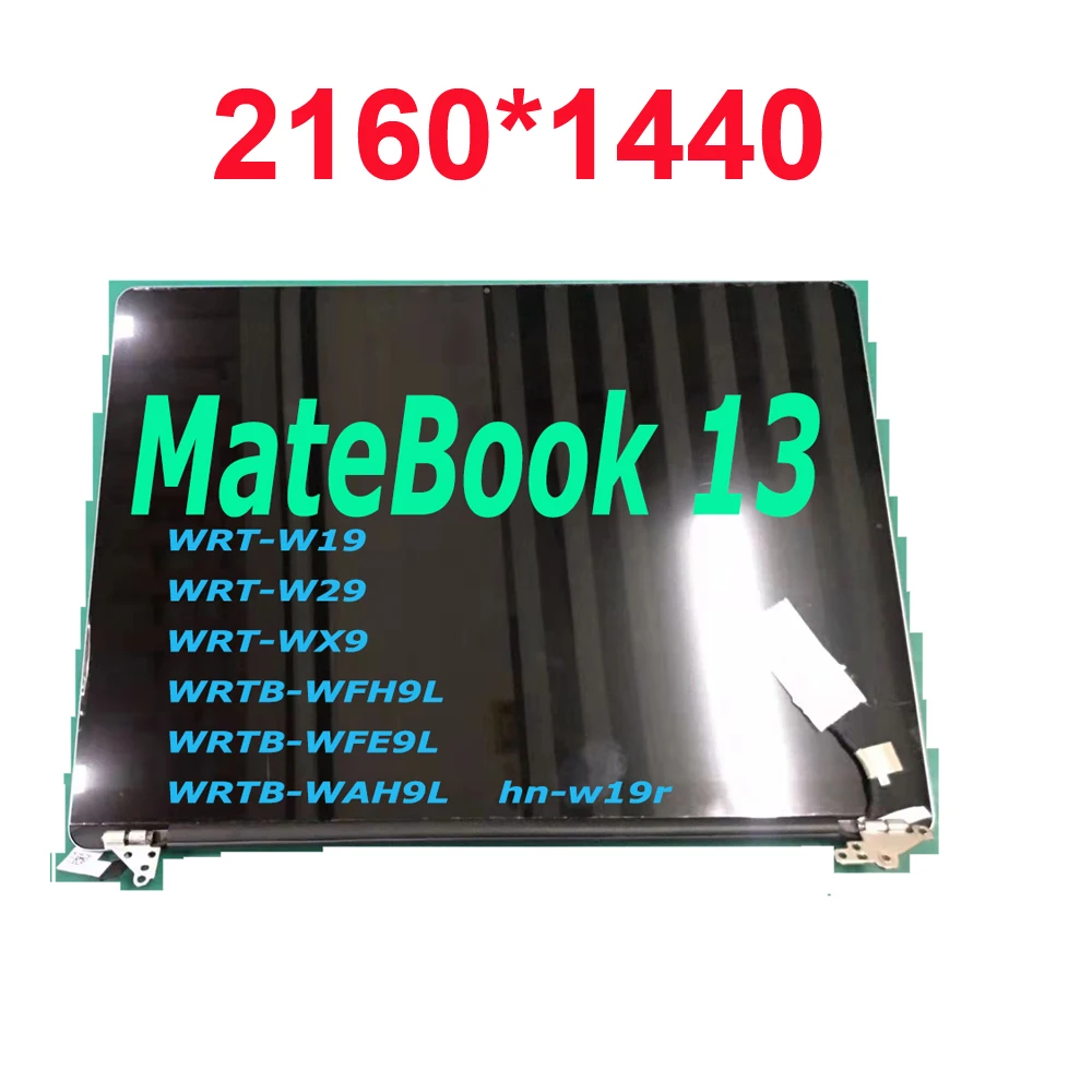 Imagem -04 - para Huawei Matebook 13 Wrt-w19l W29l Wrtb-wfh9l Wfe9l Display Lcd Tela de Toque Digitador Assembléia Parte Superior Volta Capa 2160x1440 13