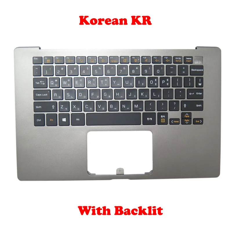 Laptop Grey PalmRest&KR Keyboard For LG 14Z90N 14ZD90N MBN6628290X 14Z90N-N 14Z90N-V 14Z90N-U KT01-18B8AS03USRA000 Korean KR New