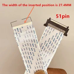 1Pcs/lot 4K-51Pin 41Pin HDTV LVDS TV Ribbon Cable AWM 20861 20706 105C 60V VW-1