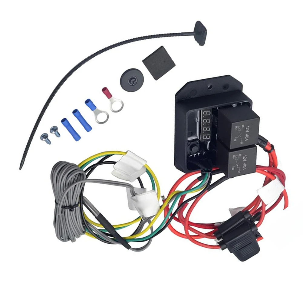Digital Radiator For Fan Controller Kit 12V 24V Electric Relay Temperature Switch Waterproof Plastic For Car AC Cooling