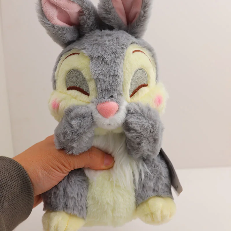 Cute Thumper Rabbit Disney Bambi Girlfriend Miss Bunny Plush Toy Gifts For Kids Girls Kawaii  Stuffed Animal Dolls Gray & Yellow