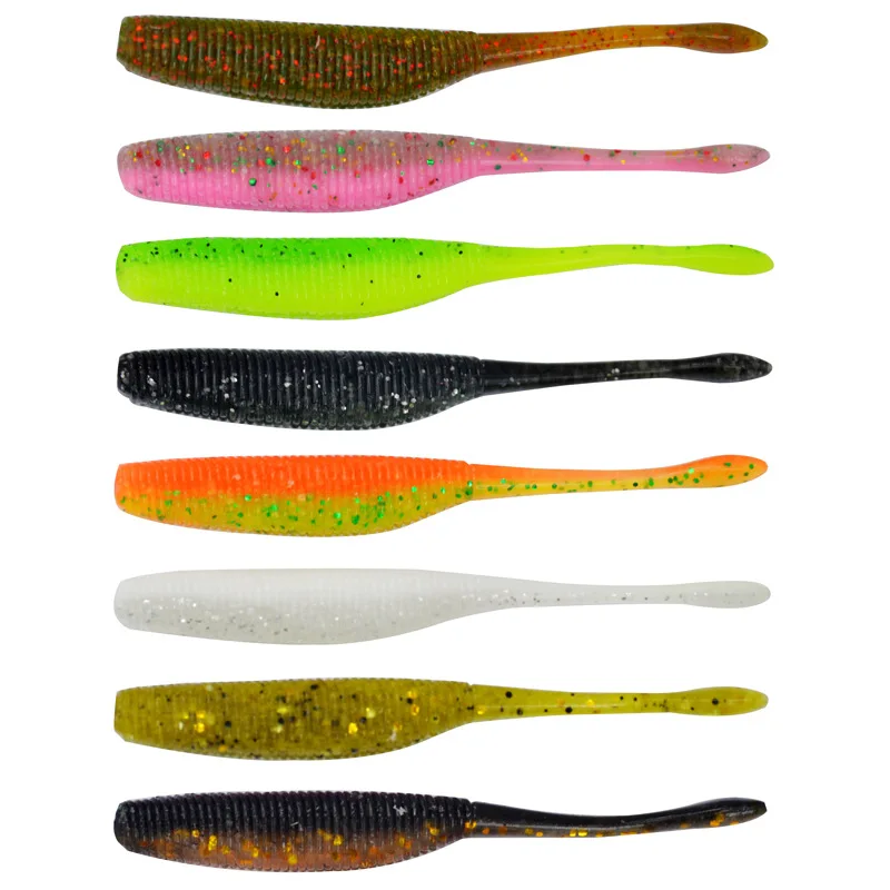 Angelköder, Sway Tail, Fisch, weicher Köder, 7,5 cm, 9,5 cm, 11,5 cm, Salzwurm, Kunstköder, Lot 5 Stück, Ausverkauf – Detail 3