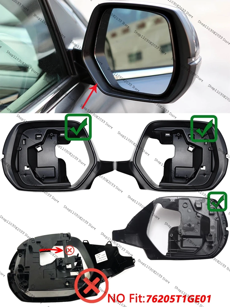 

【Not All Models】For Honda CRV 2012 2013 2014 2015 2016 Rearview Mirror Housing Decorative Frame Bracket