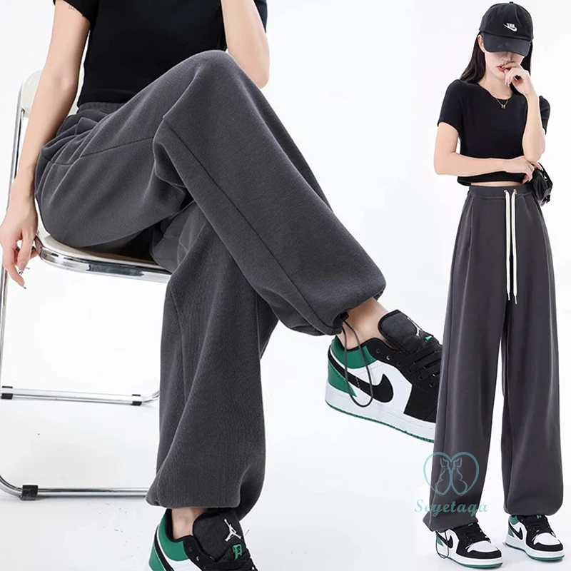 Adjustable High Waist Maternity Casual Pants 2024 Spring Trousers for Pregnant Women During and After Delivering Loose Straight