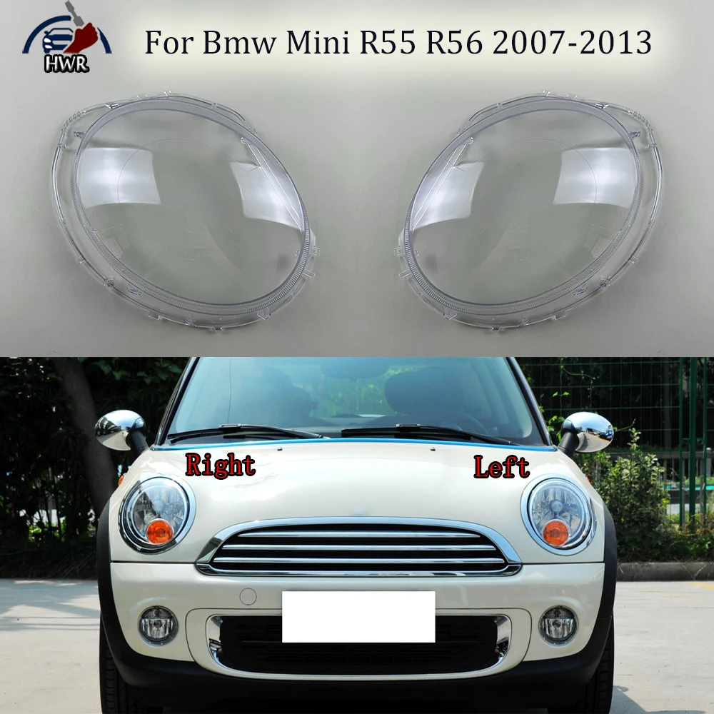 

Front Lamp Shade Headlight Mask Shell Transparent Cover Lens Replace The Original Lampshade For Bmw Mini R55 R56 2007-2013 Low