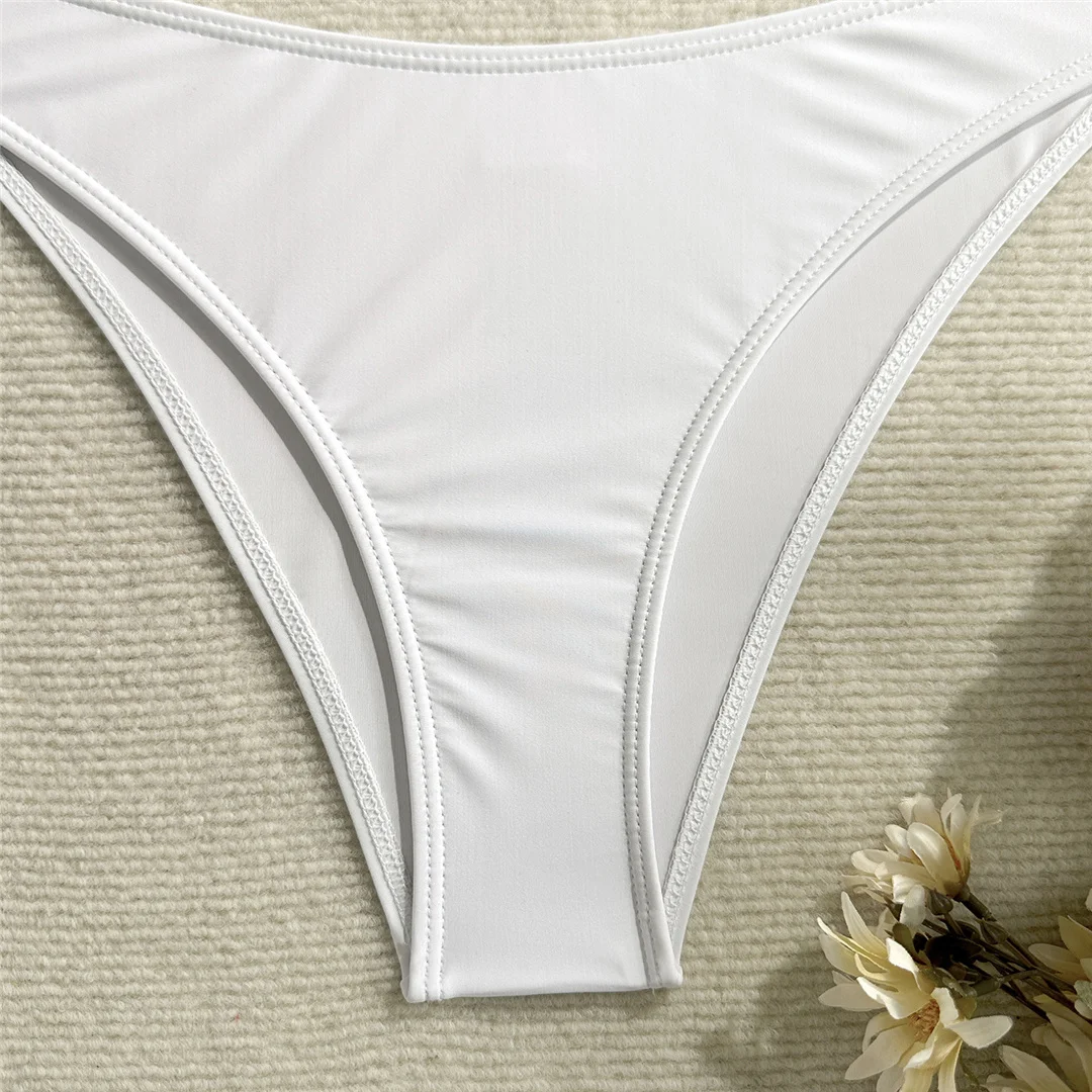 Neu mit Rock, Metallring, brasilianischer Bikini, Damen-Badeanzug, Damen-Bademode, dreiteiliges Bikini-Set, Badeanzug, Badebekleidung, Schwimmbekleidung V6990 – Detail 23