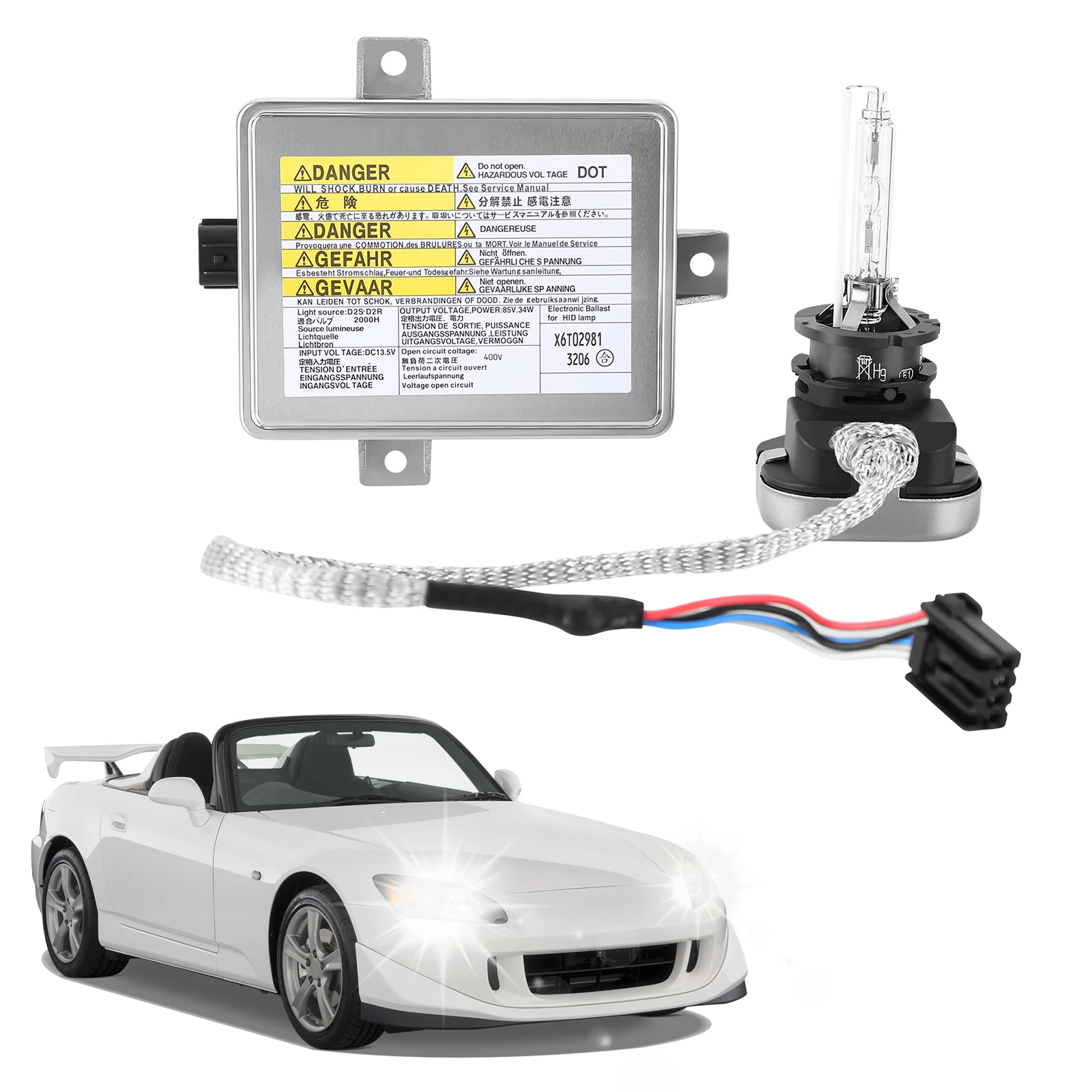 Headlight Ballast Control Unit Module Stability Replacement W3T19371 X6T02971