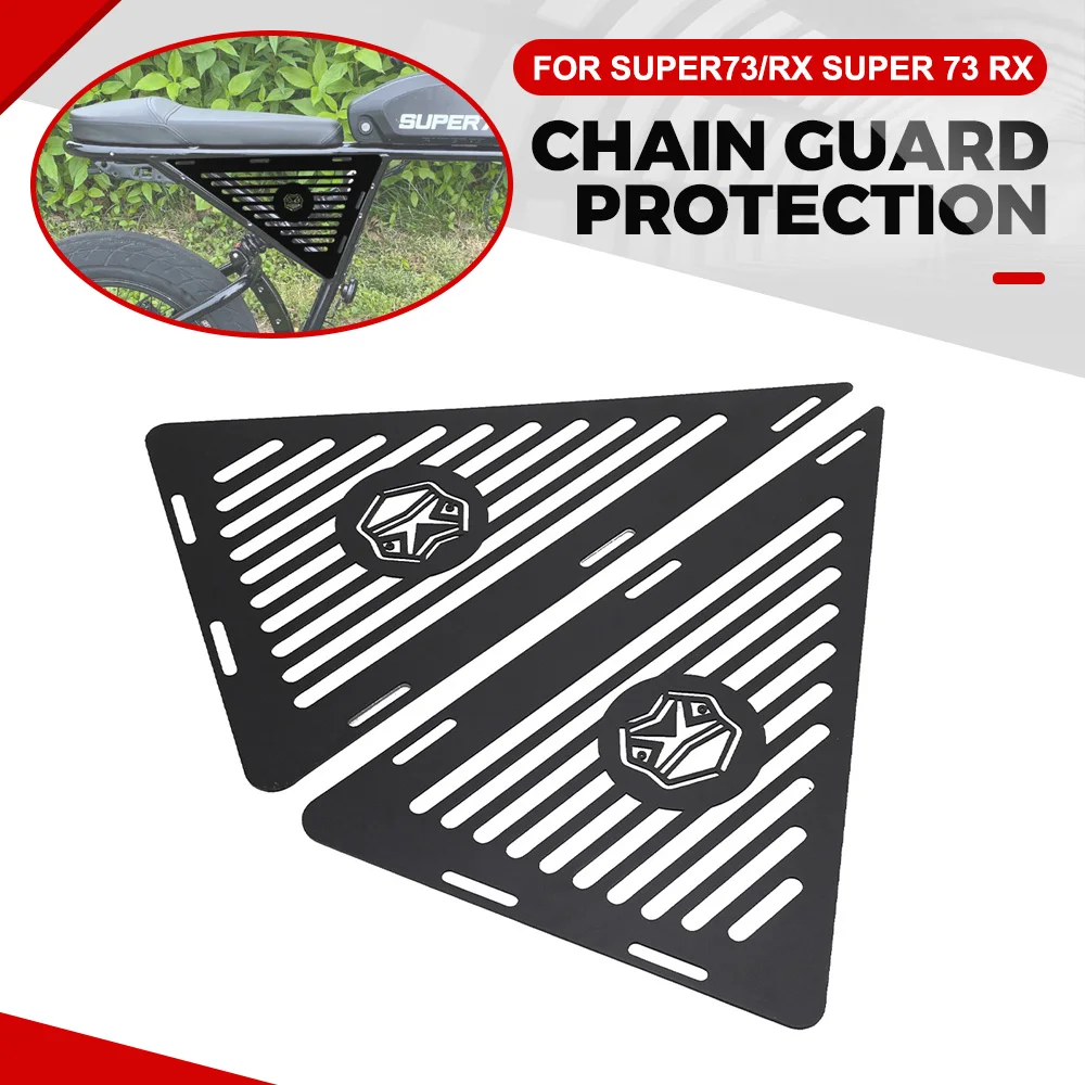 For SUPER 73/RX 73 73RX Triangle Decorative Baffle Side Panels Aluminium Rear Baffle Side Left Right Panel Motorcycle Accessory