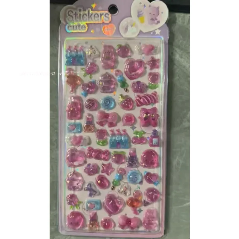 Adesivo de Cristal Tridimensional em Forma de Gota d'Água Azul para Capa de Telefone, Decoração de Câmera, DIY, Copo de Água, Computador, Presente de Aniversário para Meninas