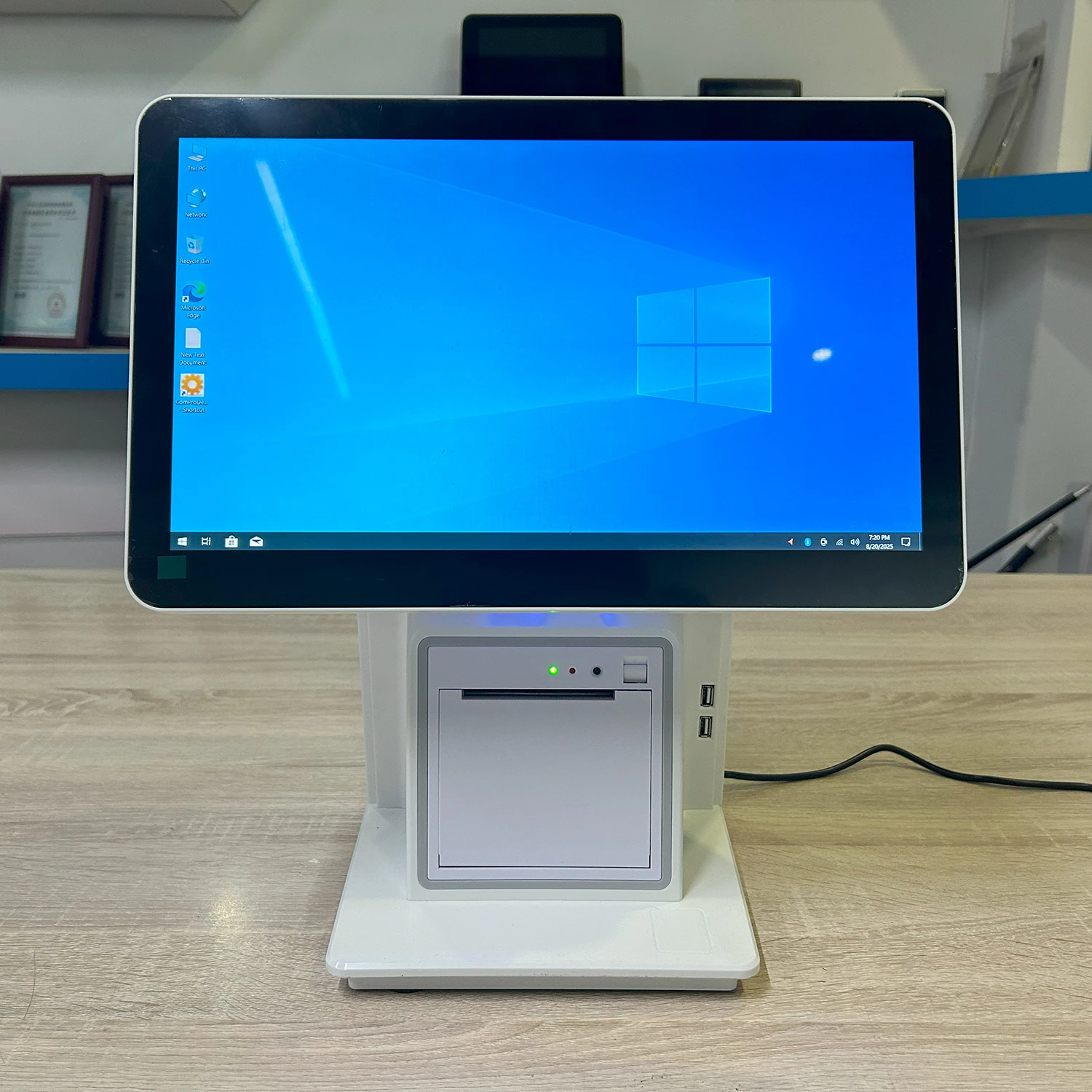Floor Standing Touch Screen Totem Metal FrameDigital Signage Self Service Business Interactive Display Terminal