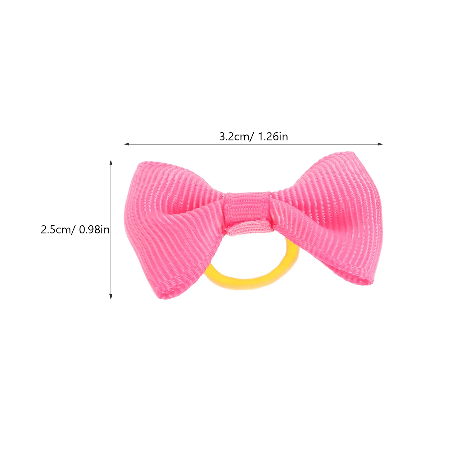 16Pcs Pet Hair Bows for Dogs and Cats Elastic Band Bowknot Accessories Small Size Cute Stylish Grooming Daily Wear Christmas