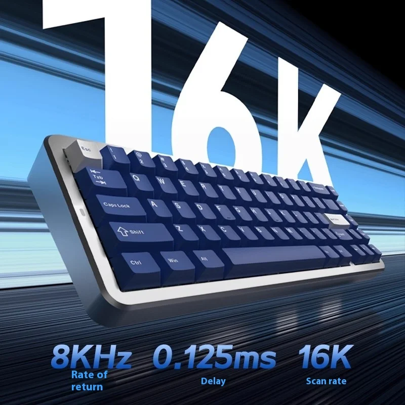 Fl·Esports Geo65he Mechanical Keyboard Wired Magnetic Switch Aluminum Gaming Keyboard Hot Swap Custom Esports Pc Accessory Gifts