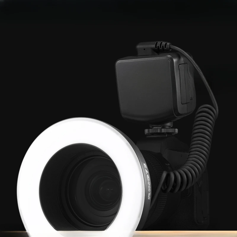 Macro ring lamp LED photography lamp oral photography SLR camera portable external hot shoes photo