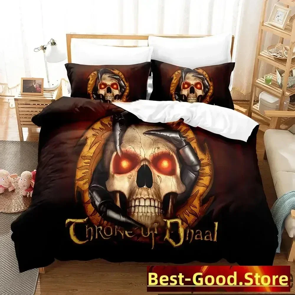 

3D Print Baldurs Gate 3 Game Bedding Set Duvet Cover Sheet Printed Bed Set Pillowcase Bed Full Queen King Size Comforter Bedroom