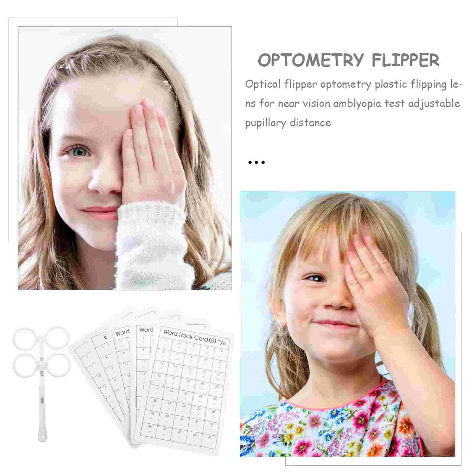 Training Amblyopia Test Ophthalmic Flipper Optical Lens Plastic Flips Optometry Child