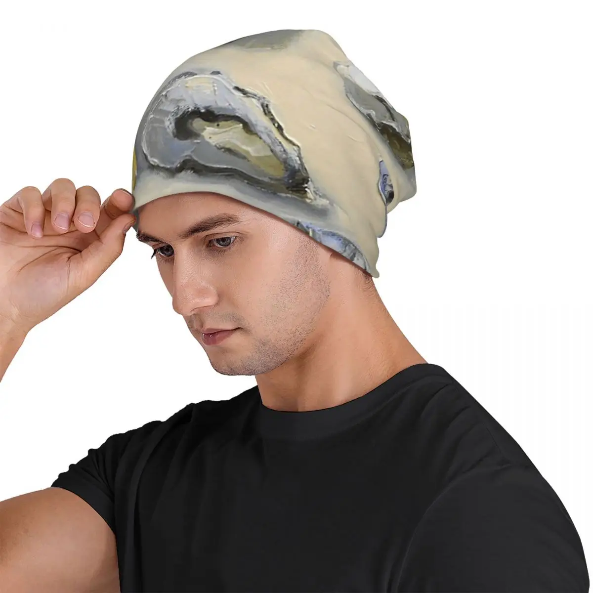 Australian Oysters And Lemons Still Life Unisex Adult Beanies Caps Knitted Bonnet Hat Warm Fashion Autumn Winter Skullies Hats