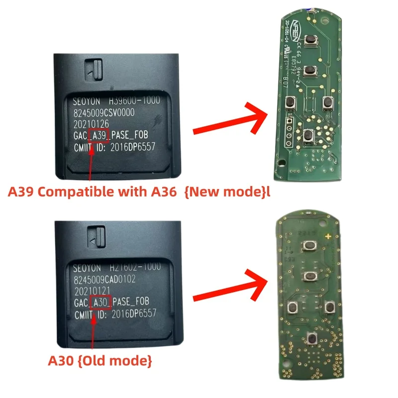 Suitable for the Addition of Trumpchi Smart Keys, Compatible with Ga4 Ga6 Ga8/Gs3 Gs4 Gs5 Gs8/M6 M8