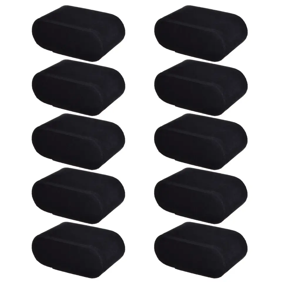 4 Pièces Coussin Montre Velours Noir - Oreiller Présentation Bracelet Collier Bijoux 4 Pièces Coussin Montre Velours Noir - Oreiller Présentation Bracelet Collier Bijoux