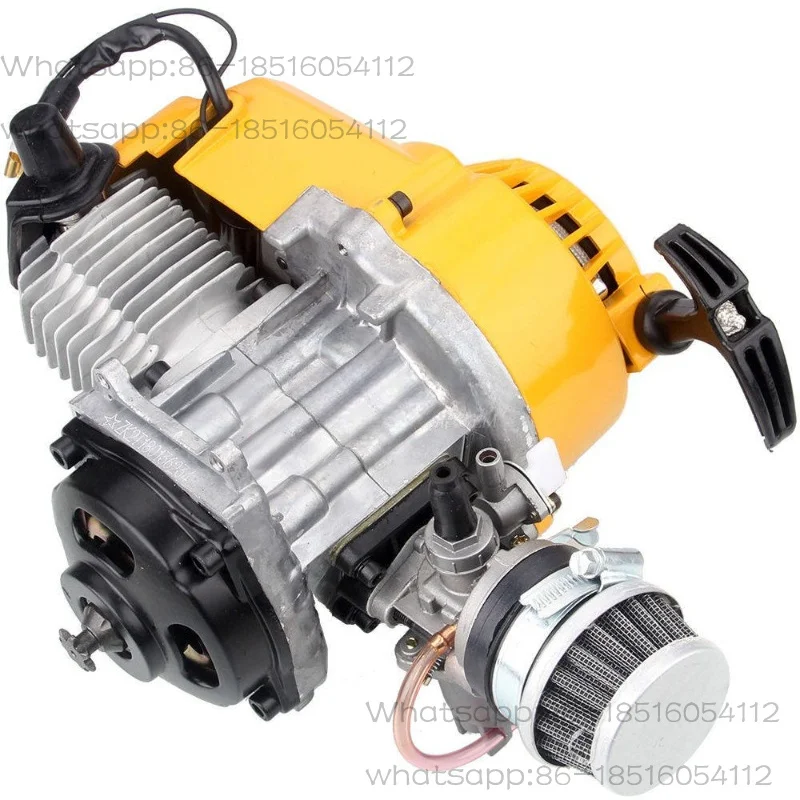 Mini motorcycle accessories, yellow 49CC small sports car, small beach car, two-punch  engine, 40 cylinder bore