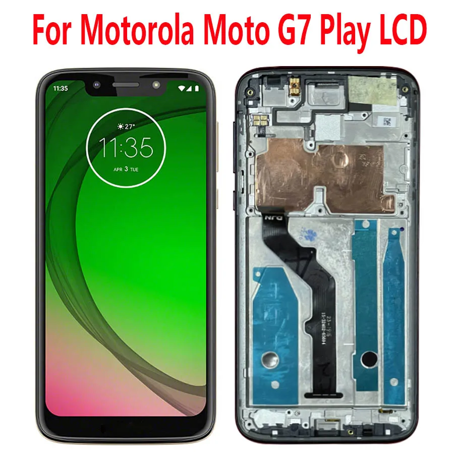 

5.7 Original For Motorola Moto G7 Play LCD Screen Touch Screen Digitizer Assembly For Moto G7 Play XT1952-4, XT1952-5 LCD