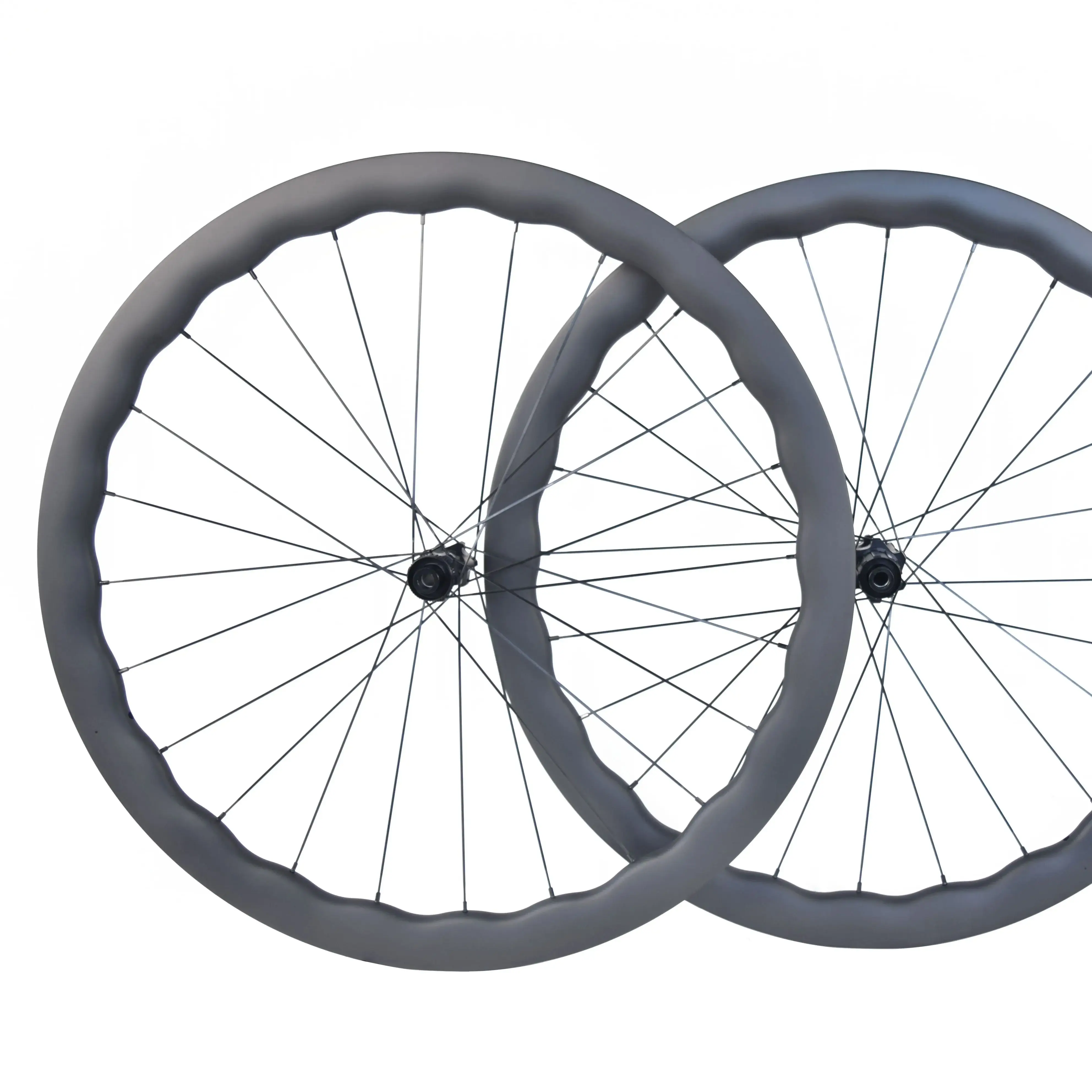 

Wave shape carbon wheels Ratchet hub Gravel wheels 45-50mm mm wheels 28mm width Disc brake D T Ratchet hub 36T