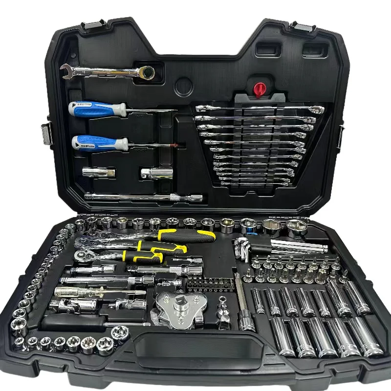 Univers Wrench Tool Set Socket Adapt Drive Socket Set 128Pcs Hand Tools Wrench Socket Set