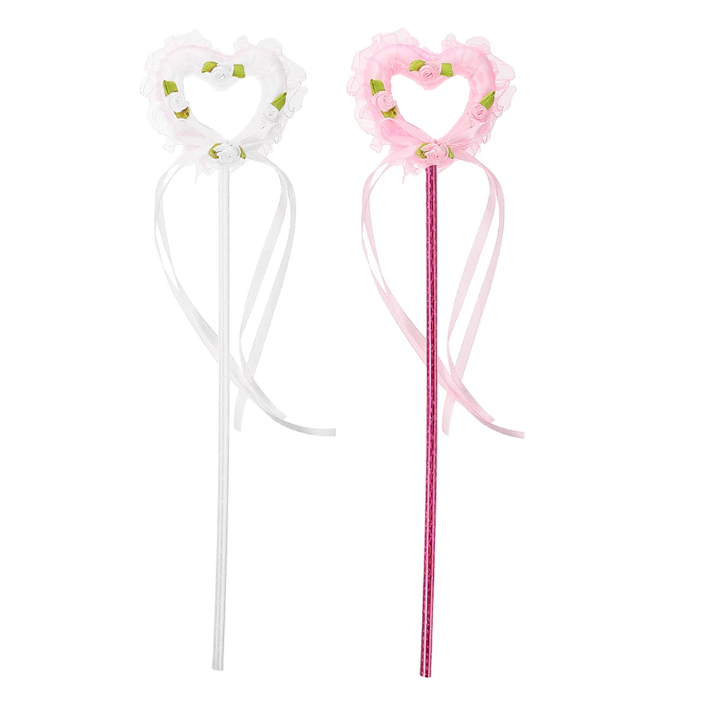 

2pcs Flash Wand Fairy Kids Party Princess Toys Purple White Glow Birthday Gifts Halloween Cosplay Props
