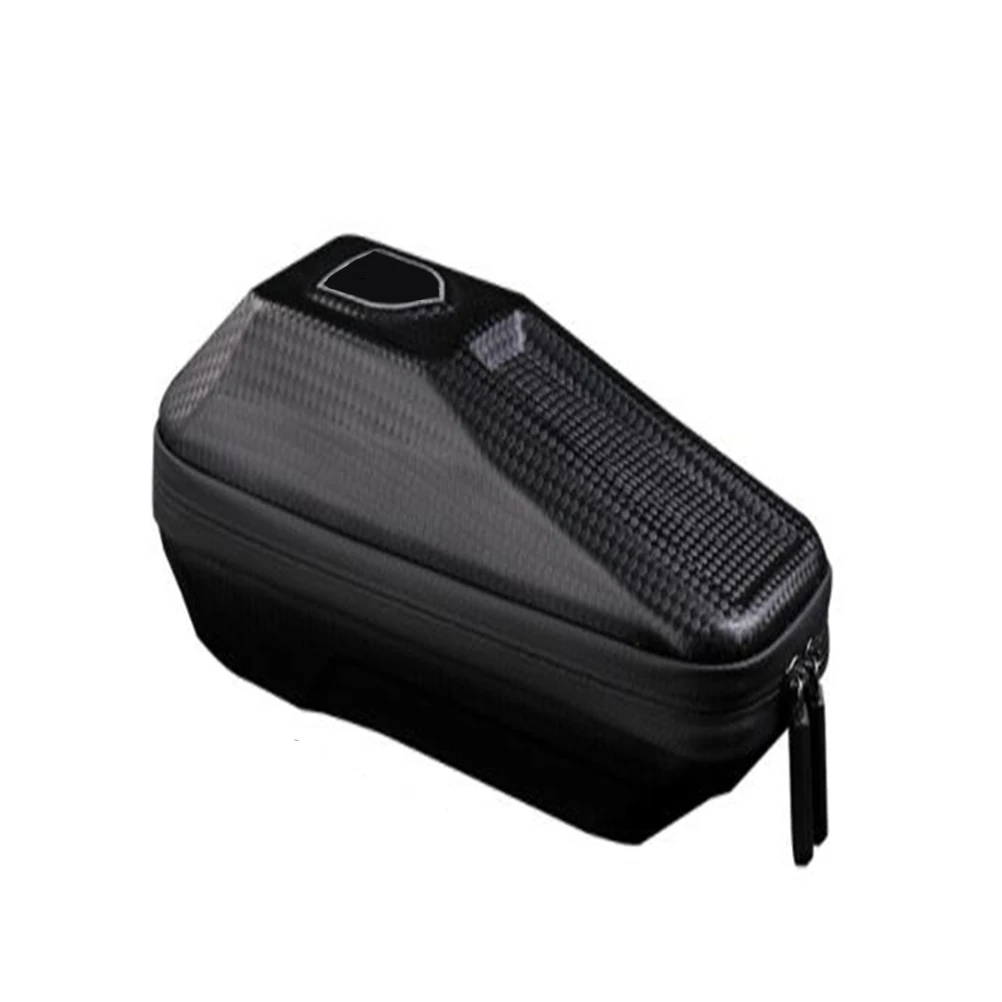 

Waterproof Bike Storage Bag Durable Front Beam Container Organizer For Mountain Bikes Mobile Phones Keys Glasses And Tools Black