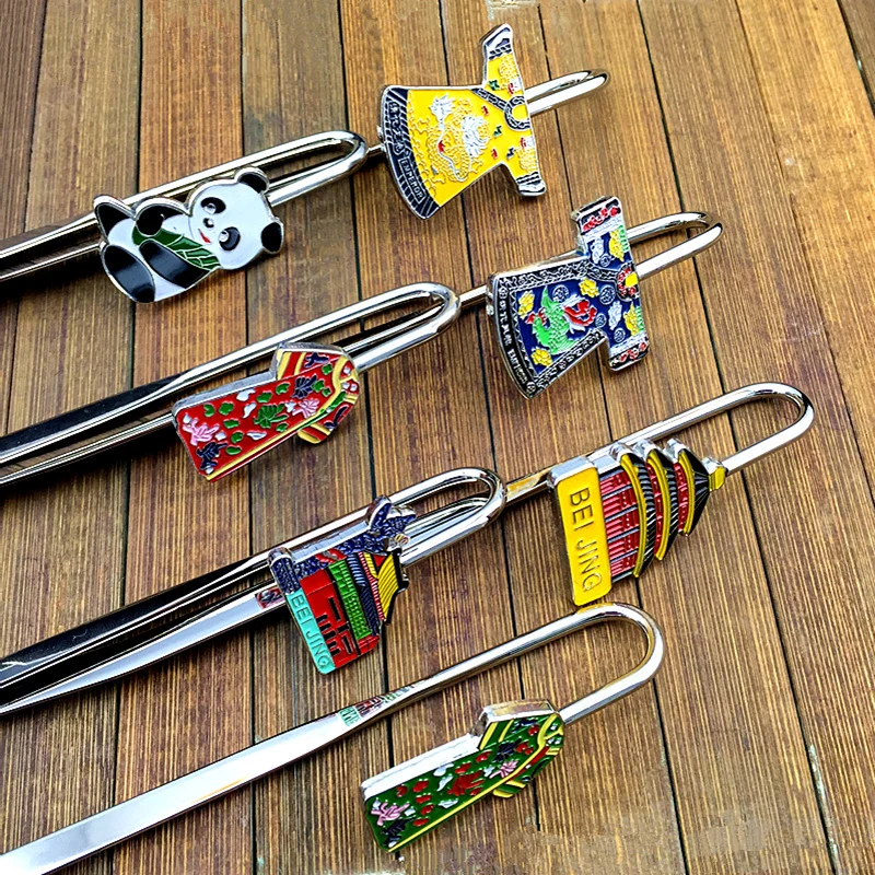

10pcs Custom Personalized Ethnic Vintage Metal Bookmarks for Books Chinese style Creative Stainless steel Crafts Souvenir Gifts