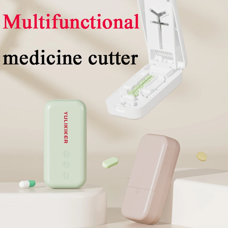 New Japanese Two/Three/Quarter Medicine Cutter Waterproof Portable Multifunctional Medicine Box For Home