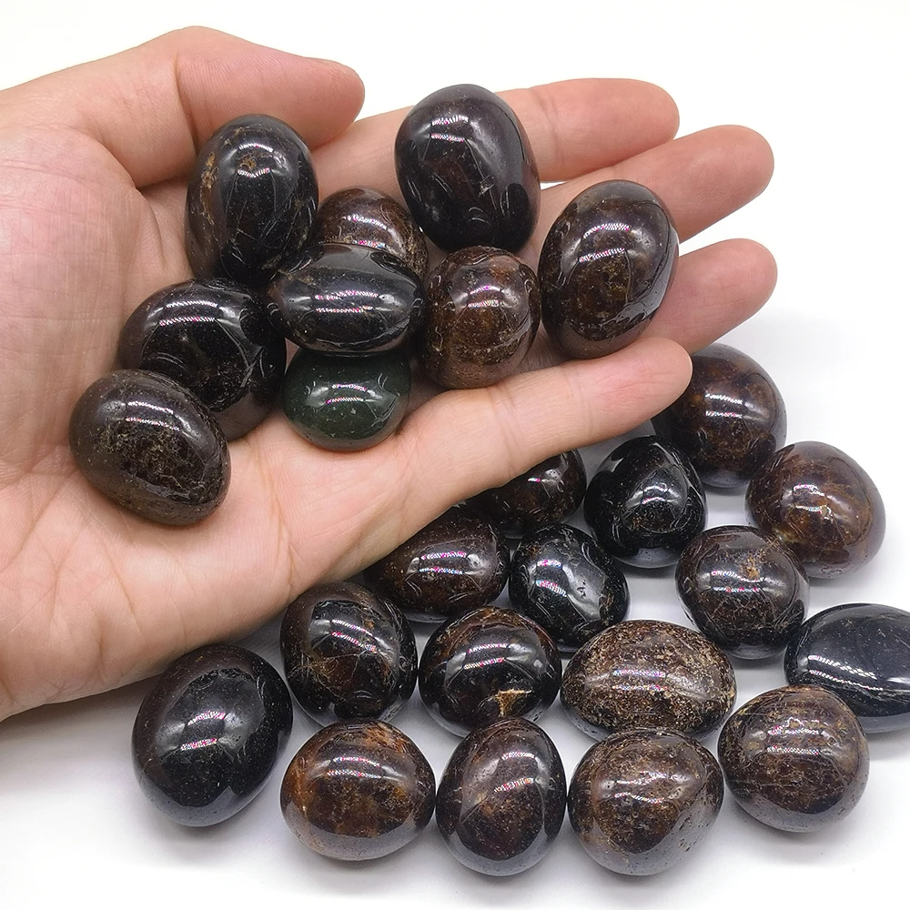 

Natural Round Garnet Tumbled Stones Polished Crystals Healing Mineral Gemstones Tank Specimen Lots Wholesale Bulk Home Decor