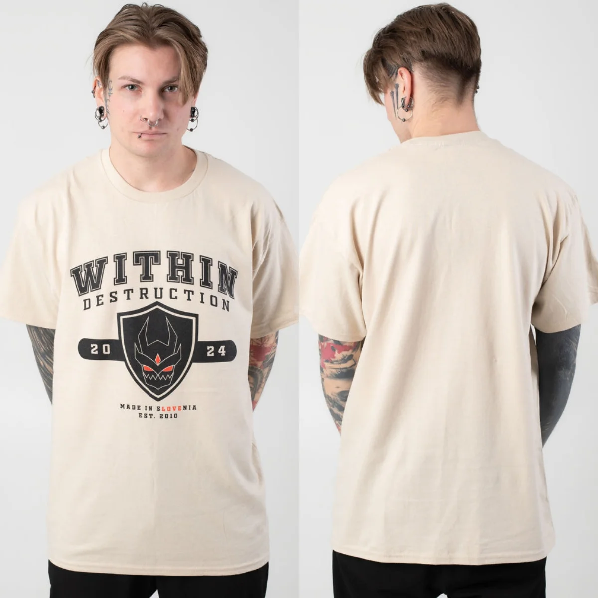 2026 Within Destruction Graphic Cotton T-shirt Unisex Summer Short Sleeve Fashion Brand Tee Luxury Casual Vintage Tees