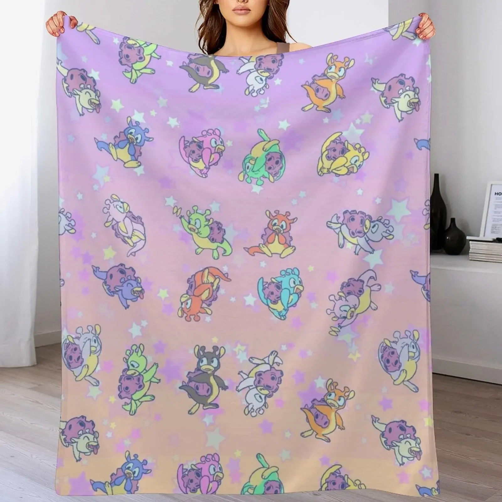 

Shelled Giraffa Anatinus 3 Throw Blanket Luxury Thin Designers Blankets