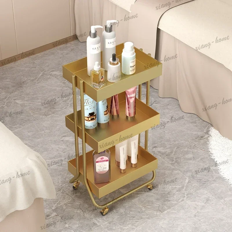 Factory Direct High-end Beautify Rolling Cart Medical Specific Creativity Salon Trolley Utility Medical Salon Furniture Carrinho