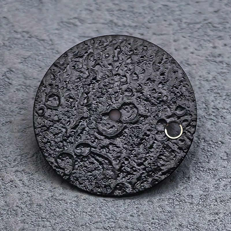 Lunar Surface Style NH35 NH36 Watch 28.5mm Dial Fits NH35 NH36 7S26 Mechanical Movement Replace Men Watch Faces