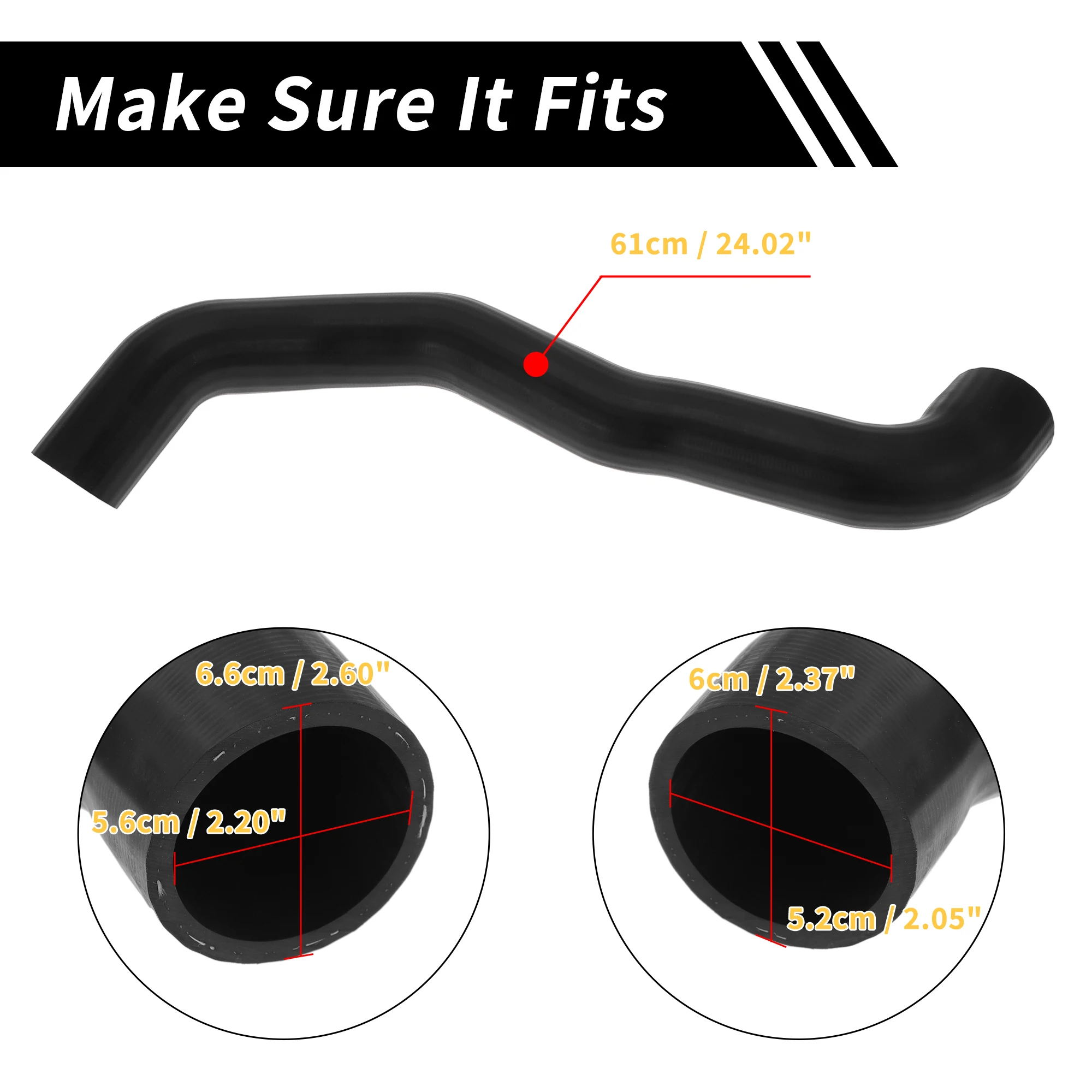 X Autohaux 1 Pcs Car Intake Hose Compatible for FORD GALAXY II 2006-2015 MONDEO IV Turnier 2007-2012, Air Filter Intake Hose
