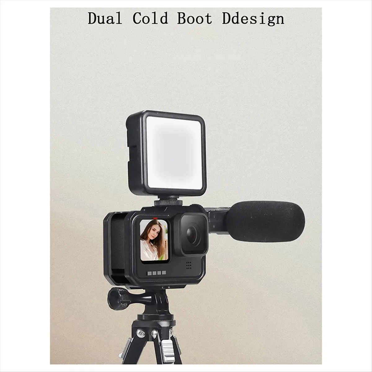 doyme Rabbit Cage for GoPro 13 Metal Cage Quick Release Mount Full Protective Frame Case Accessories
