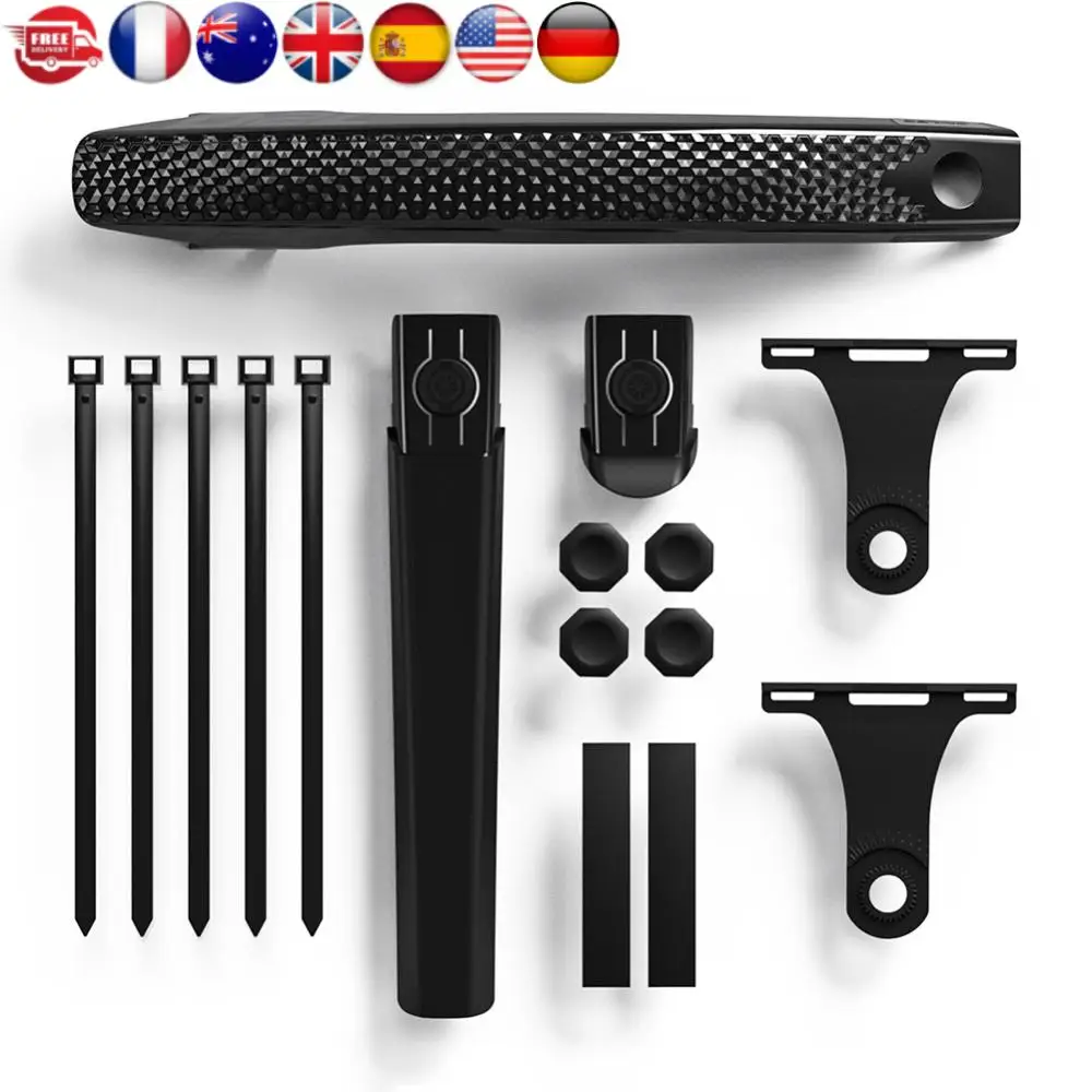 

Bicycle Mudguard Strong Toughness Front Rear Tire Mud Guards Adjustable Front & Rear Mudguard for Front Rear Wheels Below 50mm