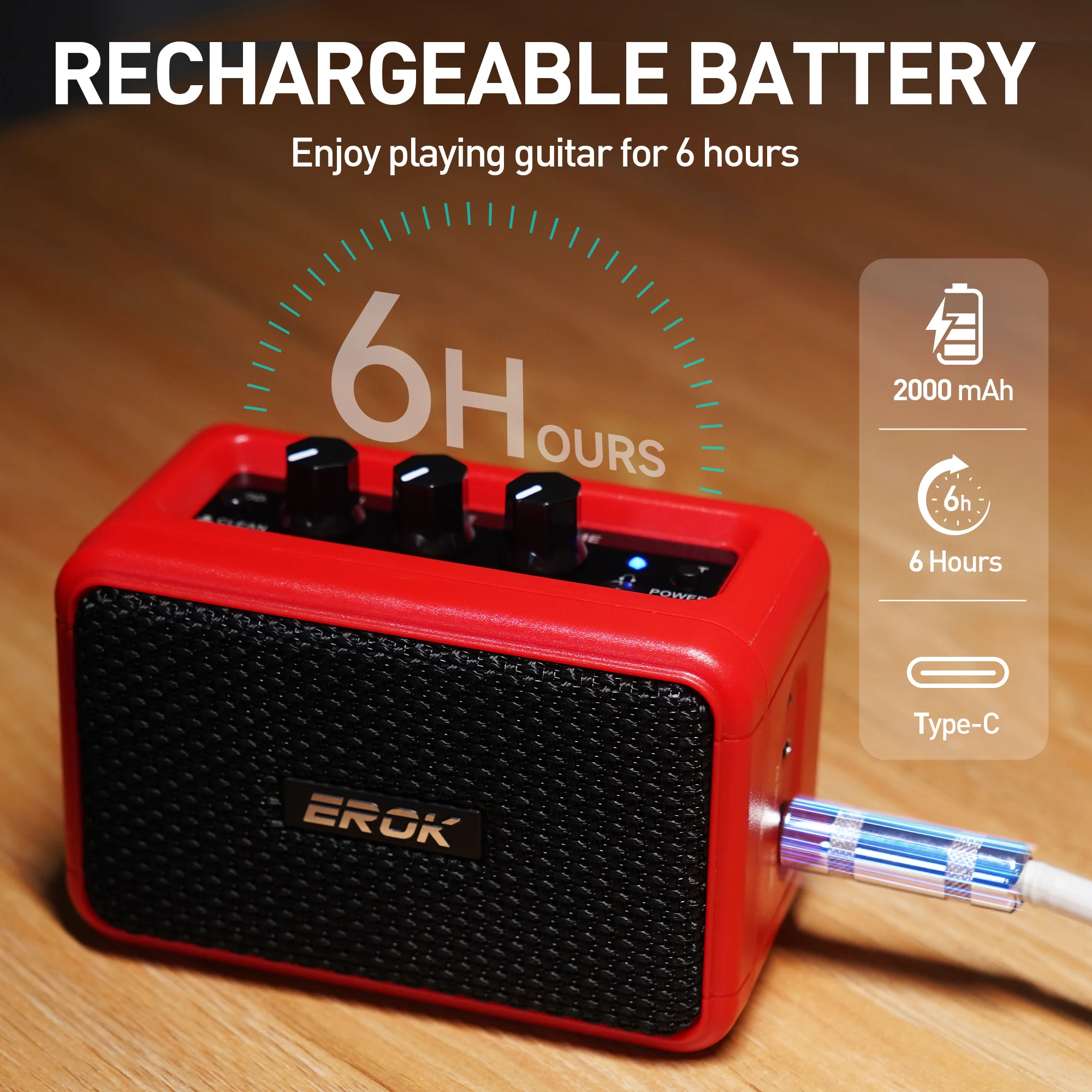 Tragbarer EROK Mini 5W Gitarre – Home Cinema Portable Bewertung und Preis