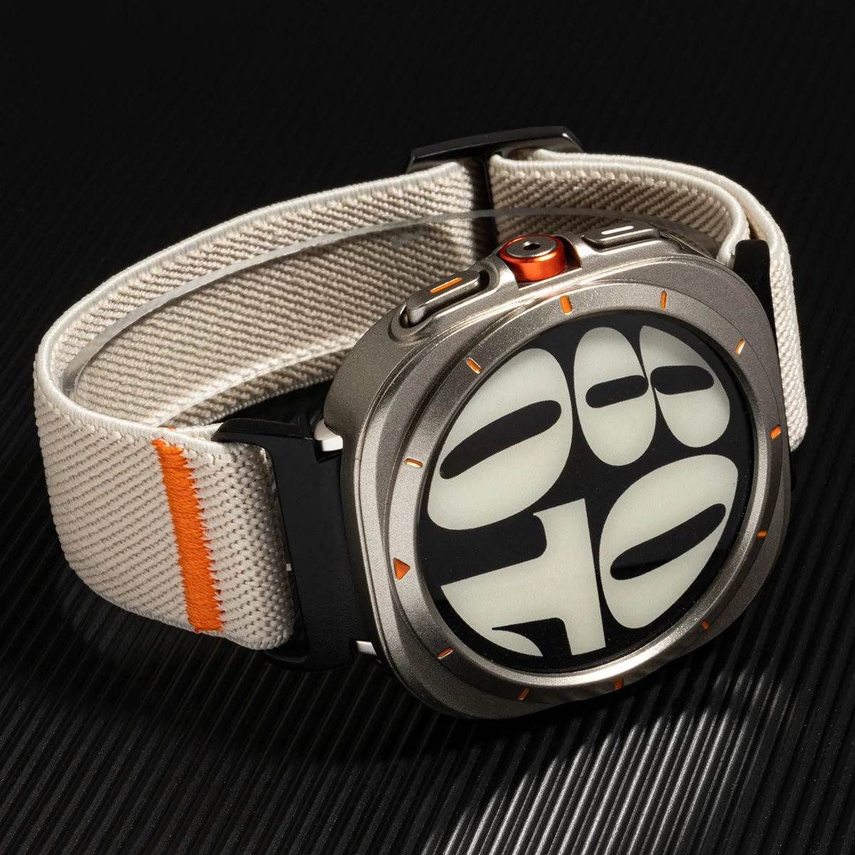 Nylon Strap+PC Case for Samsung Galaxy Watch 7 6 40mm 44mm No Gaps Band Bracelet Screen Protective