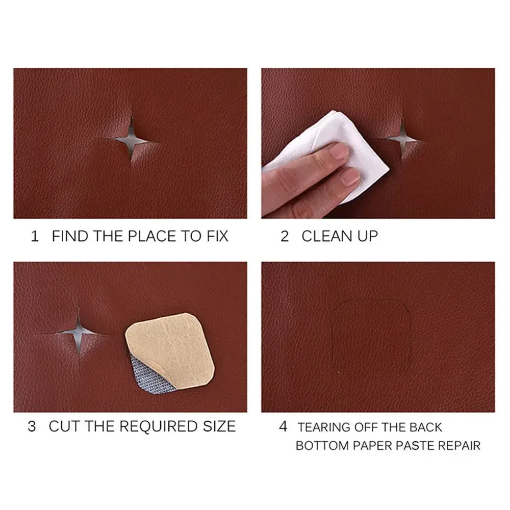 Home Repairing Craft Self Adhesive Sofa Patch PU Leather Fabric Sticker