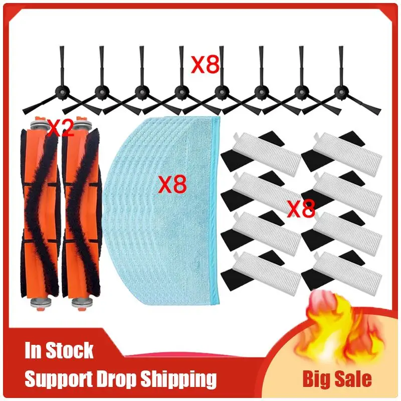 Limited Edition For Homerun Serie 7000 XU7100/01 XU7100/02 Accessories Kit Brush Mop Cloth Hepa Filter Household Cleanin