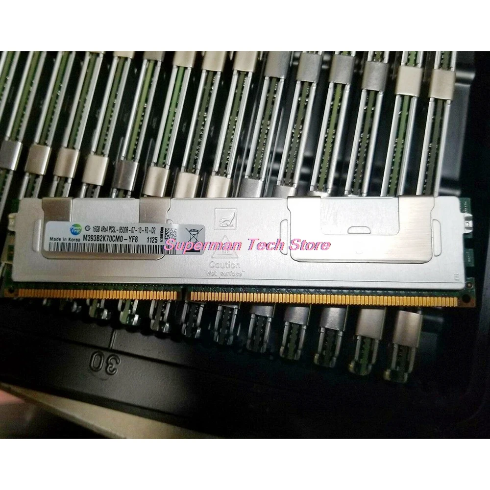 1Pcs  RAM M393B2K70CM0-YF8 16G 16GB 4RX4 PC3L-8500R REG DDR3L 1066 Server Memory