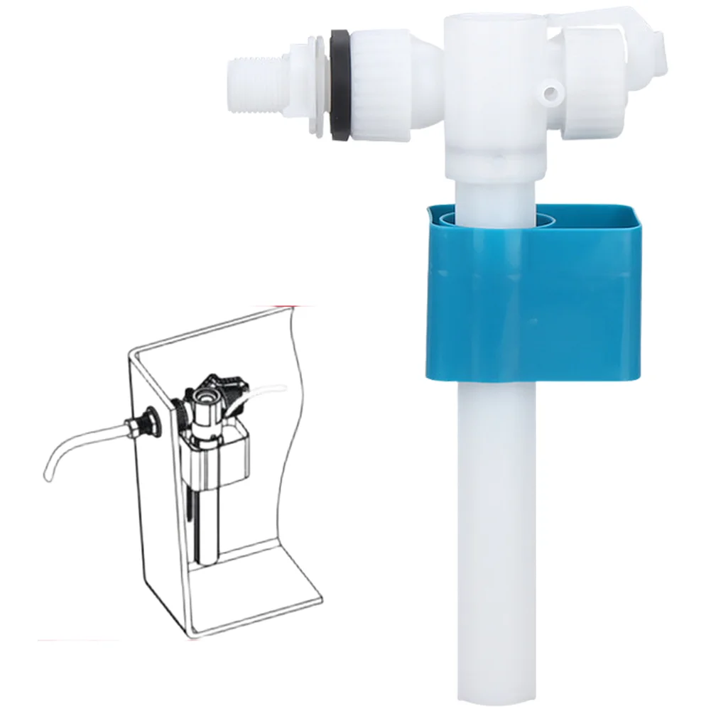 

Впускной клапан для унитаза 3/8 дюйма с латунной резьбой для стандартного бачка унитаза, из АБС-пластика, с регулируемой высотой