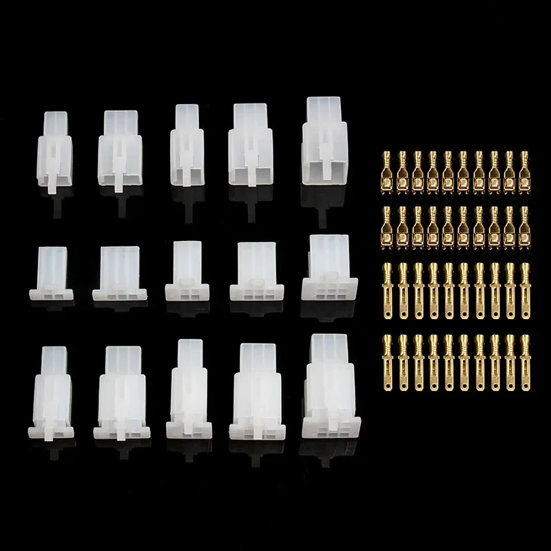 Car Motorcycle 580/380/200Pcs Electrical 2 3 4 6 9Pin Male Female Terminals Automotive 2.8 Plug Kit Boat Wire Connector Terminal