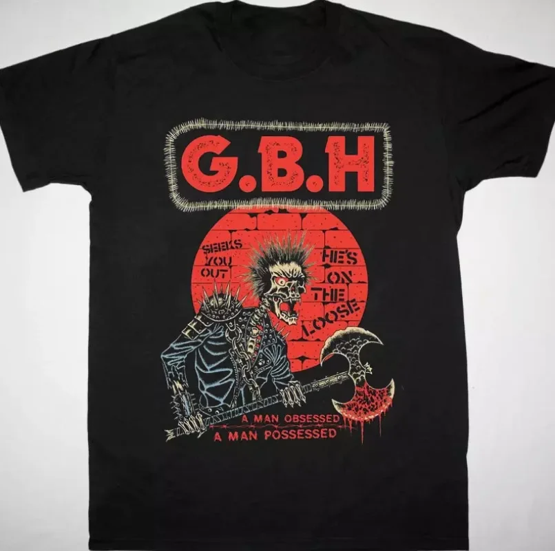 

Rare GBH Band Short Sleeve Gift For Fan Black All Size Unisex T-Shirt