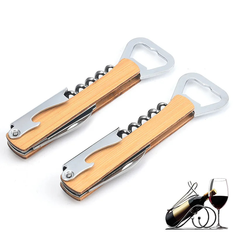 Multifunctional Stainless Steel Wine Bottle Opener, Beer Creative Knife, Drink Soda Bottle Opener, 50Pcs