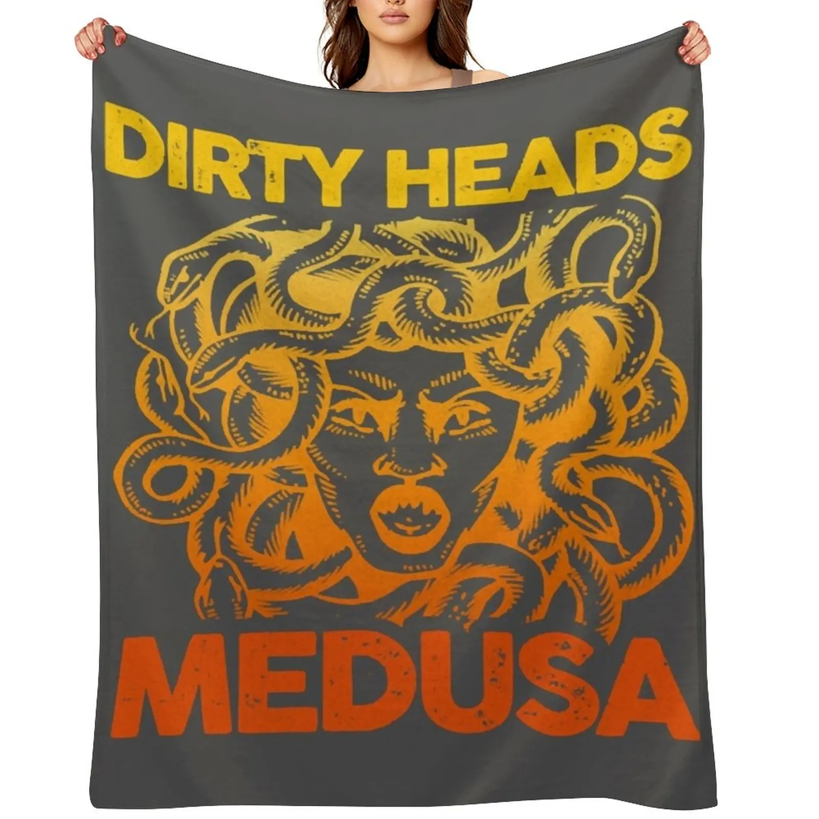

Dirty Heads Medusa Music Band Musician Fan Gift Throw Blanket Luxury St Warm For Baby for winter Blankets